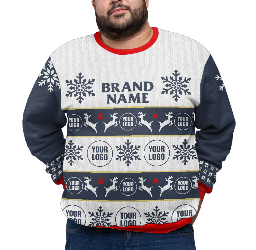 Custom Logo And Brand Name Plus Size Xmas Sweater