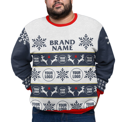 Custom Logo And Brand Name Plus Size Xmas Sweater