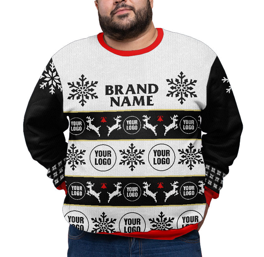 Custom Logo And Brand Name Plus Size Xmas Sweater