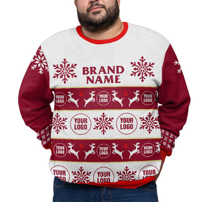 Custom Logo And Brand Name Plus Size Xmas Sweater