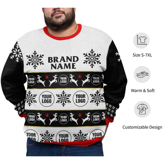 Custom Logo And Brand Name Plus Size Xmas Sweater