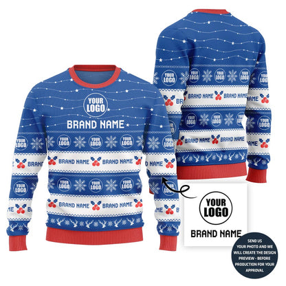 Custom Logo And Brand Name Ugly Christmas Sweaters