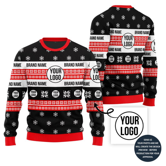 Custom Logo And Brand Name Ugly Holiday Sweater