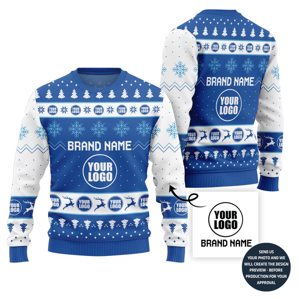 Custom Logo And Brand Name Xmas Sweater Bulk Order