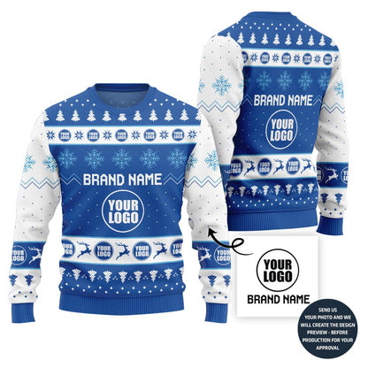 Custom Logo And Brand Name Xmas Sweater Bulk Order