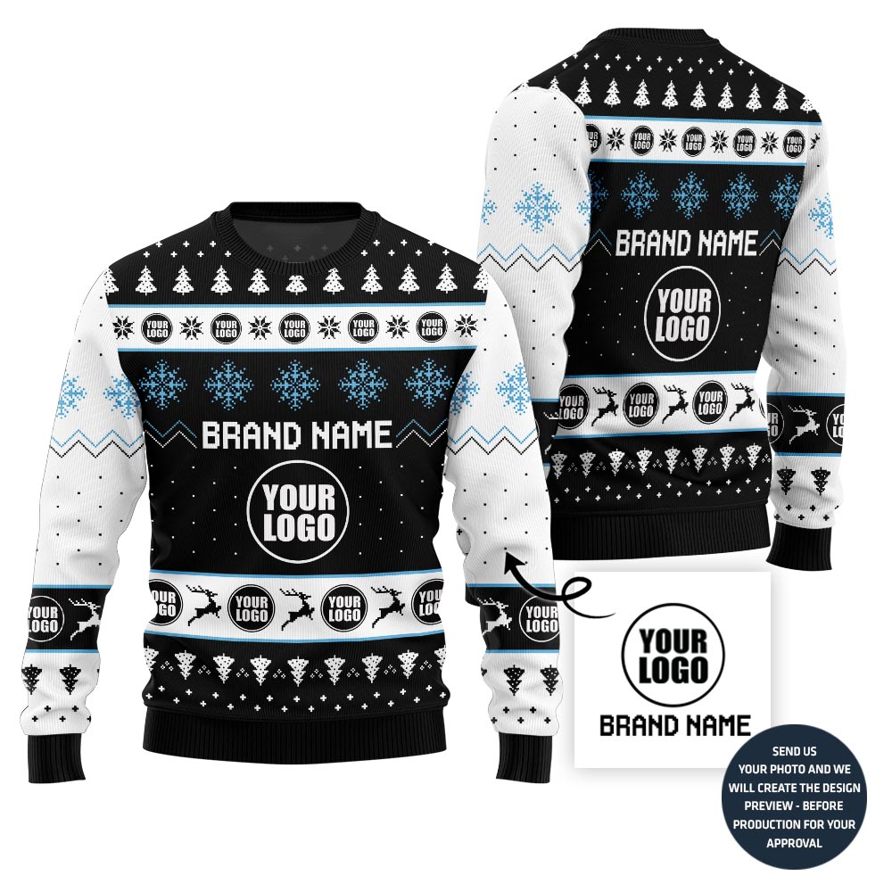 Custom Logo And Brand Name Xmas Sweater Bulk Order