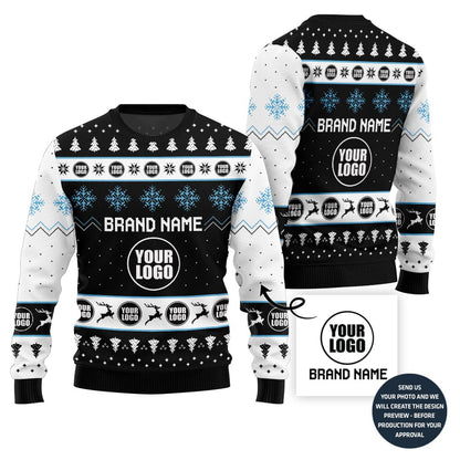 Custom Logo And Brand Name Xmas Sweater Bulk Order