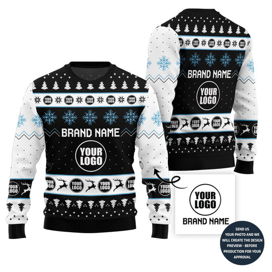 Custom Logo And Brand Name Xmas Sweater Bulk Order