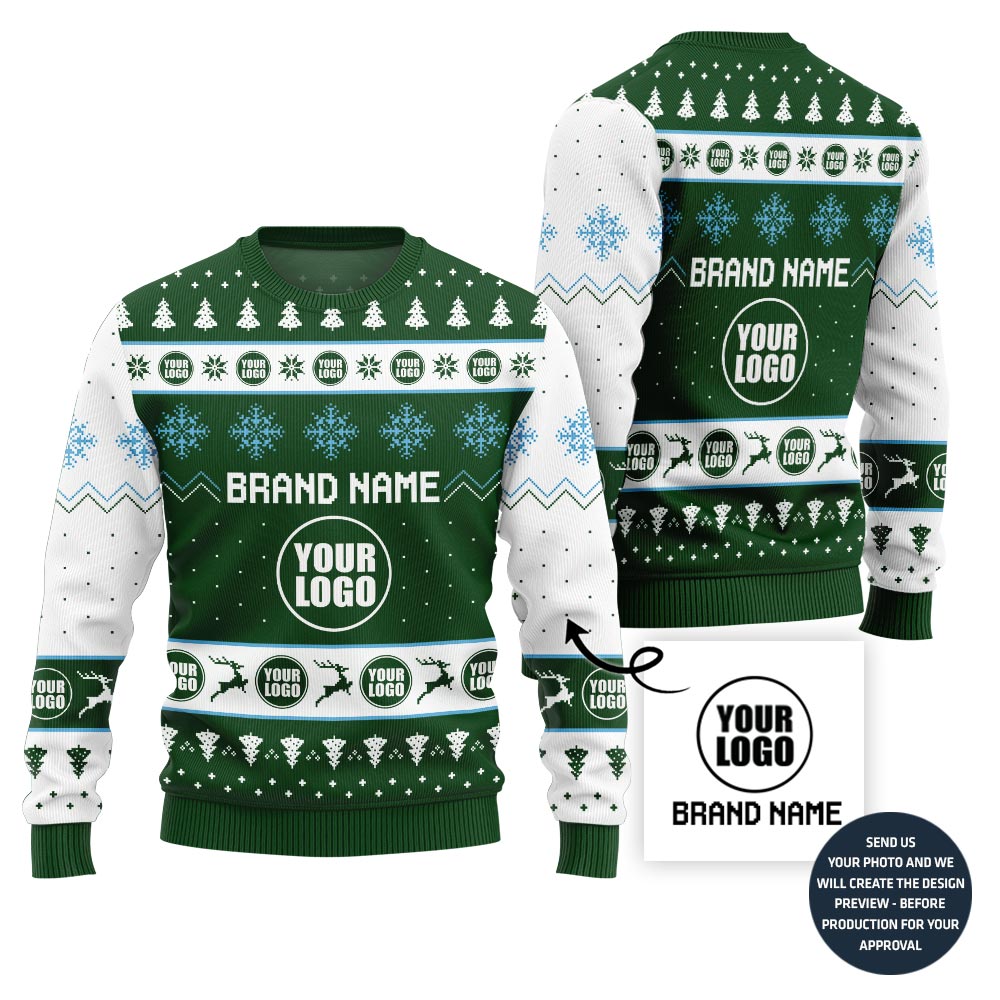 Custom Logo And Brand Name Xmas Sweater Bulk Order