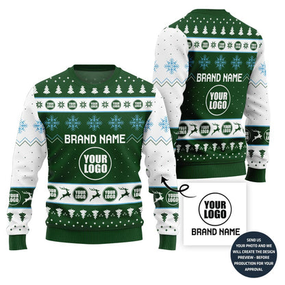 Custom Logo And Brand Name Xmas Sweater Bulk Order