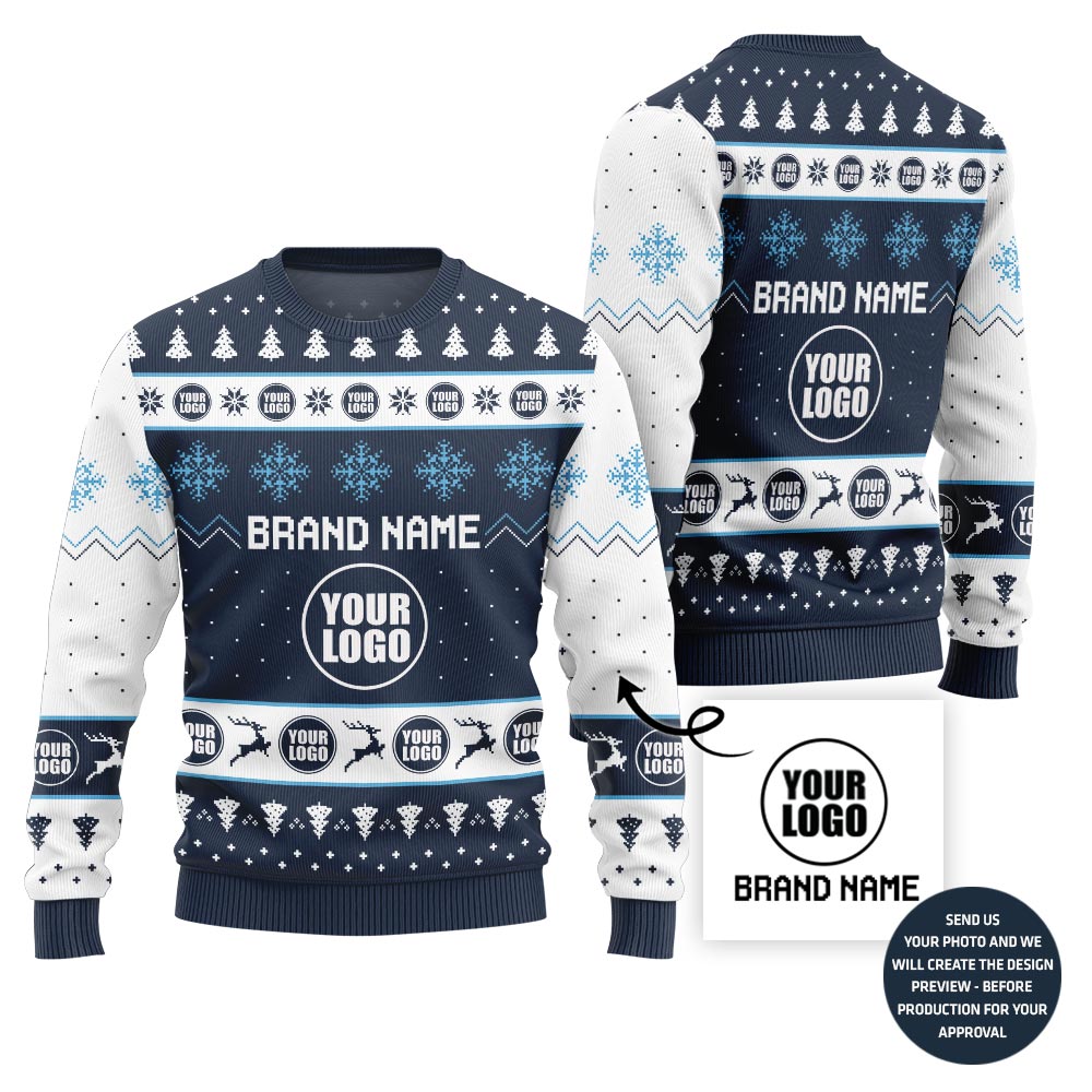 Custom Logo And Brand Name Xmas Sweater Bulk Order