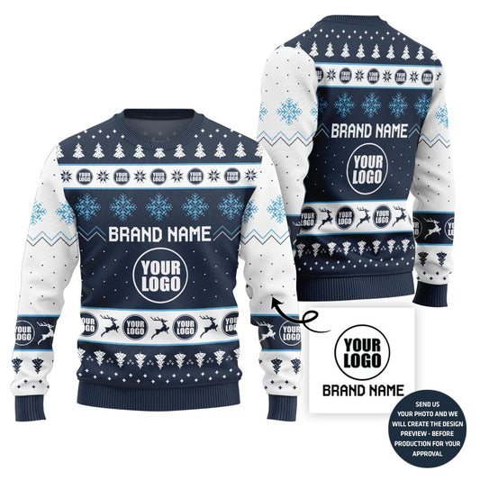 Custom Logo And Brand Name Xmas Sweater Bulk Order