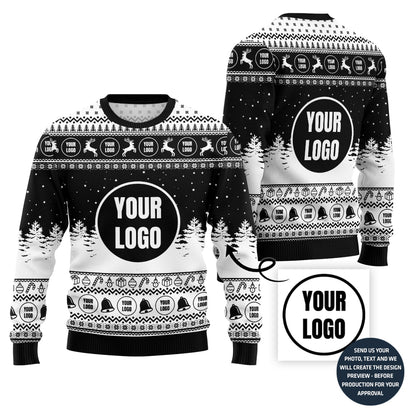 Custom Logo Basic Ugly Christmas Sweater For Group