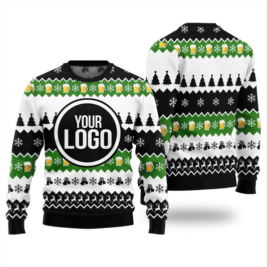 Custom Logo Beer Christmas Sweater Unisex