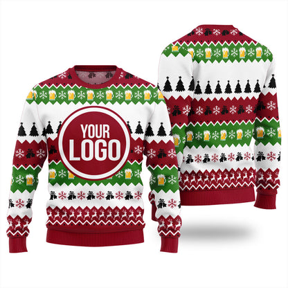Custom Logo Beer Christmas Sweater Unisex
