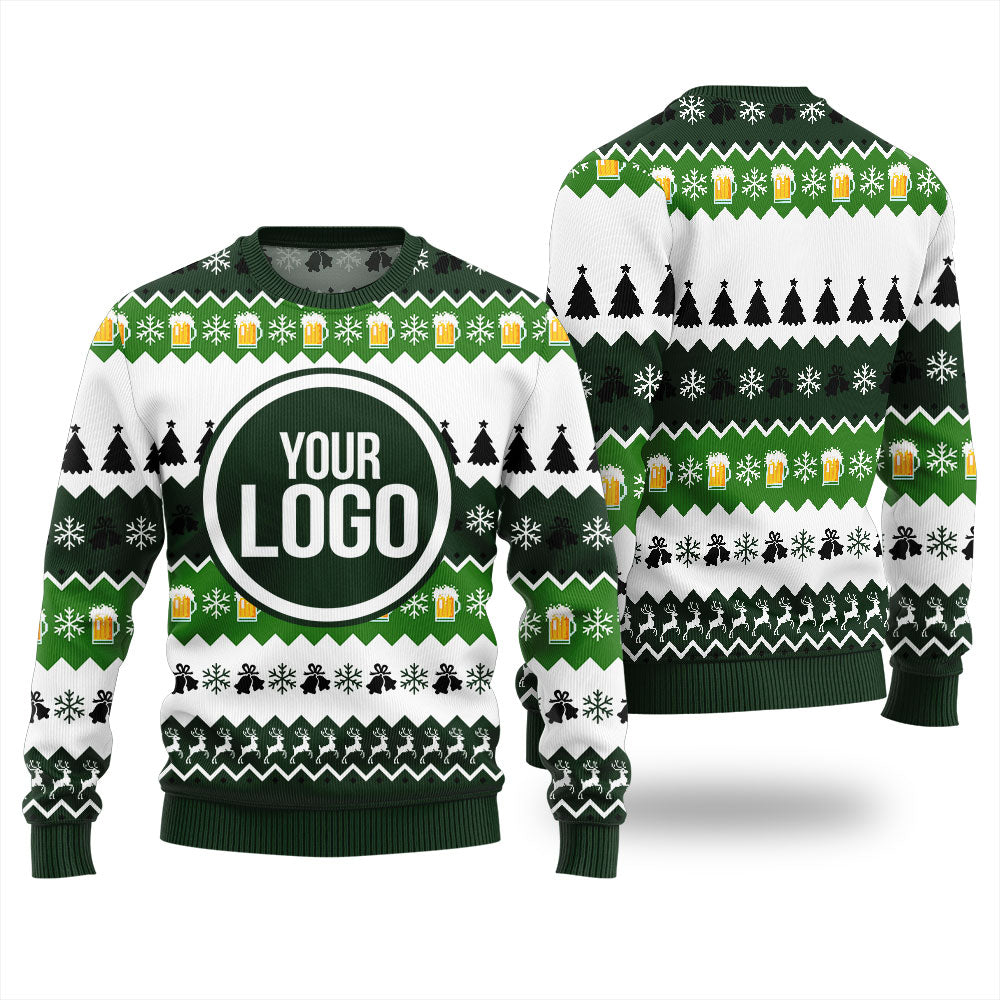 Custom Logo Beer Christmas Sweater Unisex