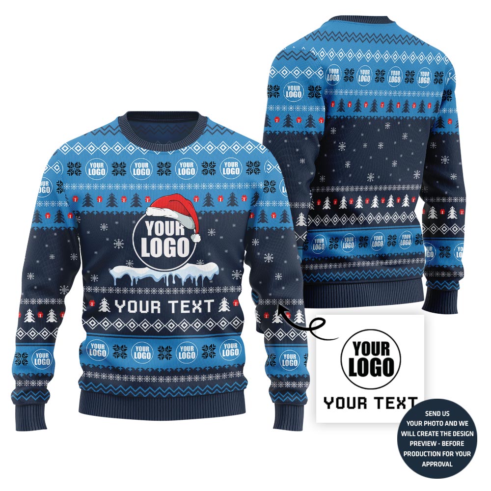 Custom Logo Christmas Sweater For Brand