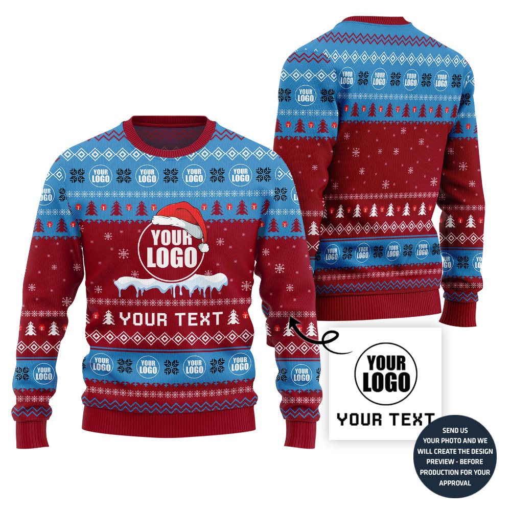 Custom Logo Christmas Sweater For Brand
