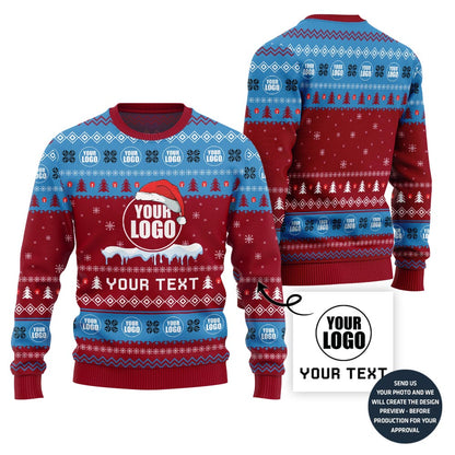 Custom Logo Christmas Sweater For Brand