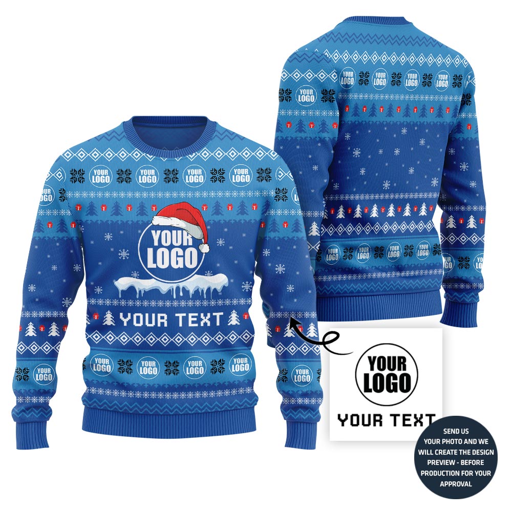 Custom Logo Christmas Sweater For Brand