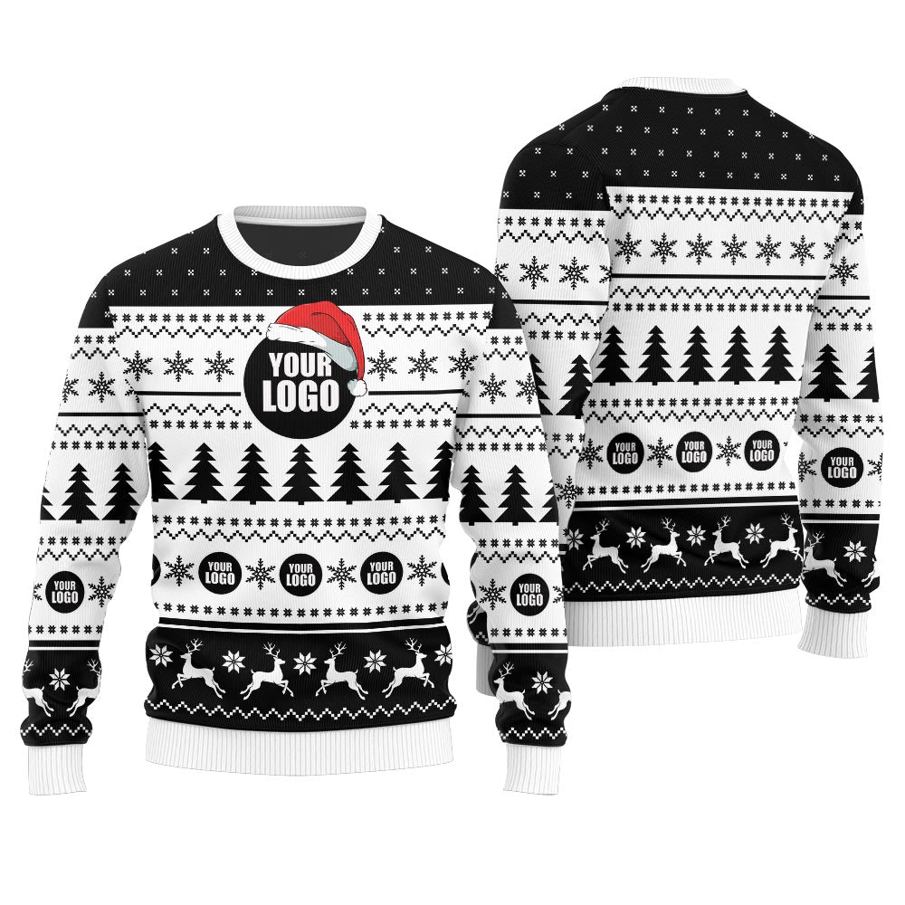 Custom Logo Christmas Sweater For Company