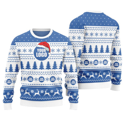 Custom Logo Christmas Sweater For Company