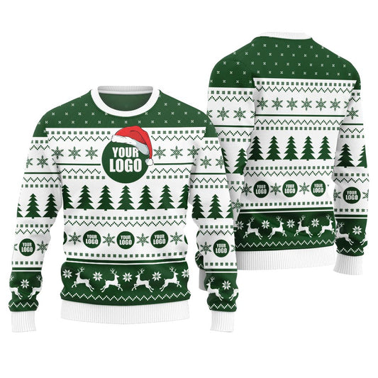 Custom Logo Christmas Sweater For Company