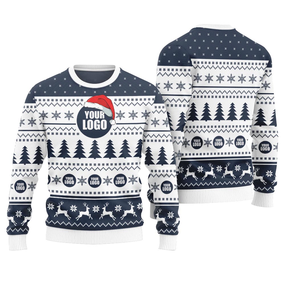 Custom Logo Christmas Sweater For Company