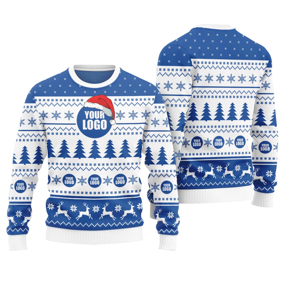 Custom Logo Christmas Sweater For Company