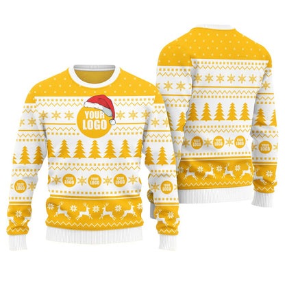 Custom Logo Christmas Sweater For Company
