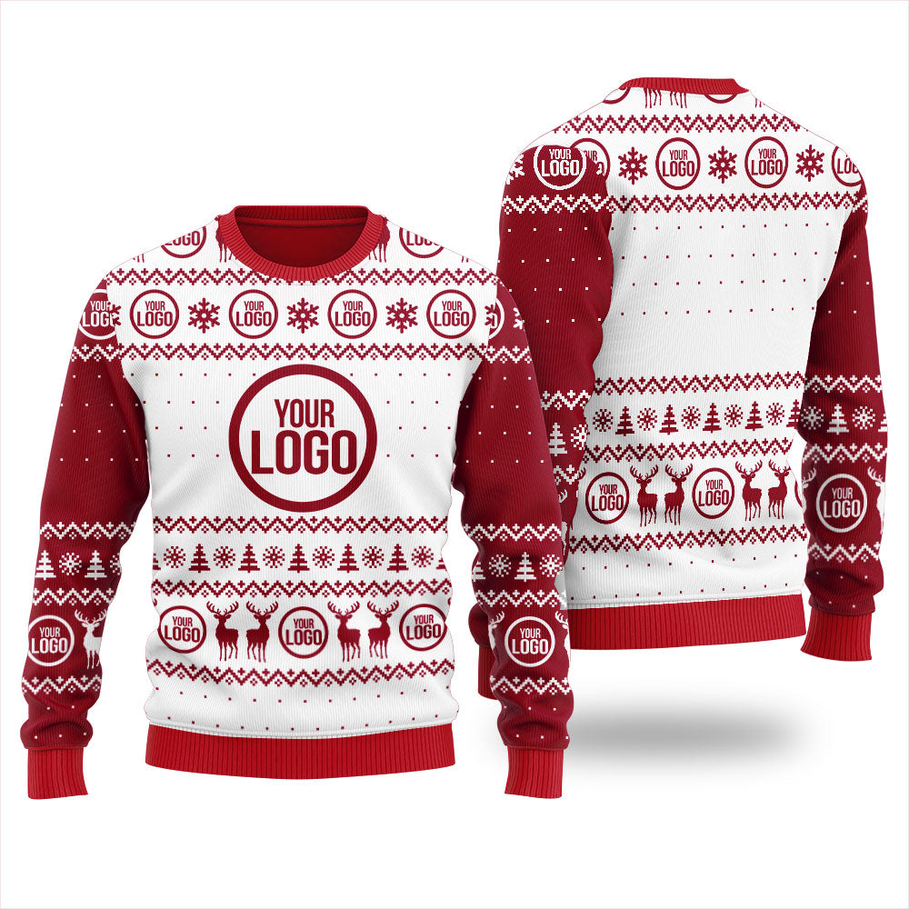 Custom Logo Christmas Ugly Sweater
