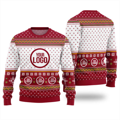 Custom Logo Christmas Ugly Sweater For Brand