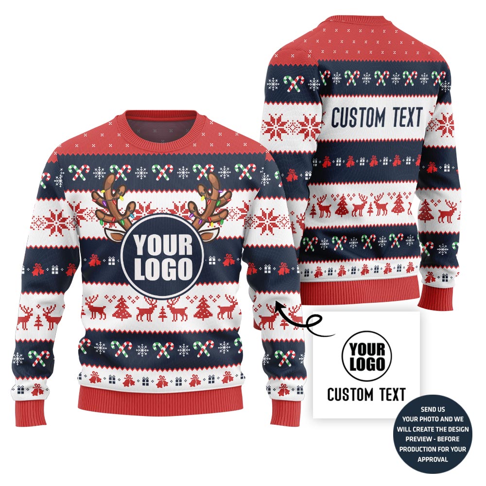 Custom Logo For Bulk Order Ugly Xmas Sweater