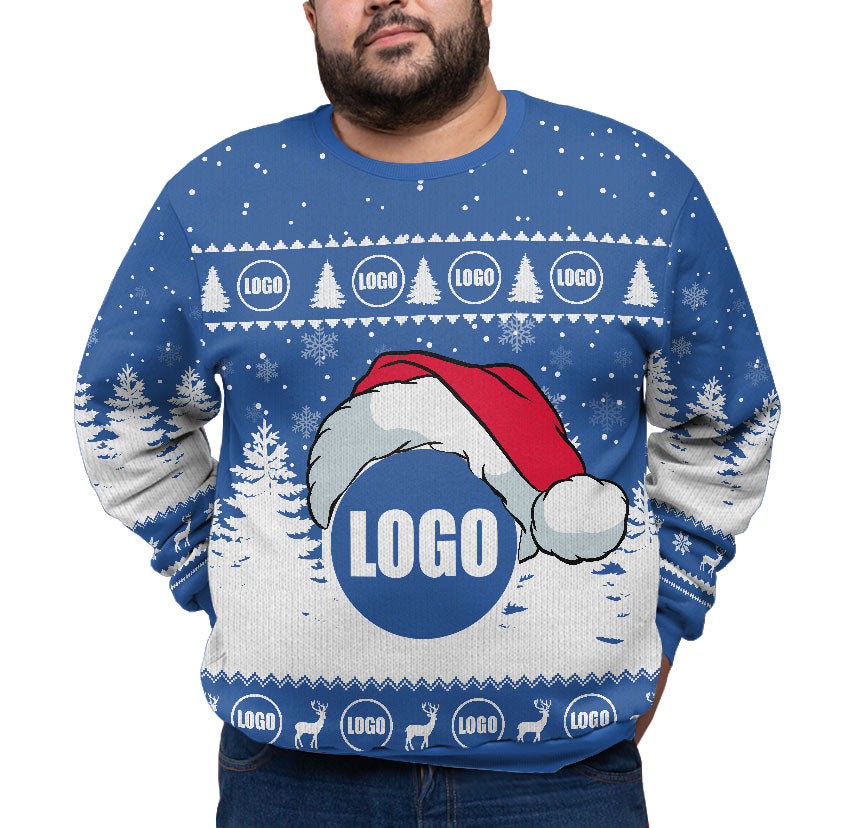 Custom Logo For Business Ugly Christmas Plus Size Sweater
