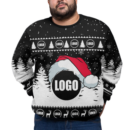 Custom Logo For Business Ugly Christmas Plus Size Sweater