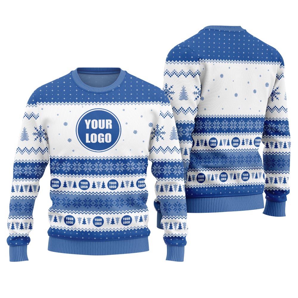 Custom Logo For Business With Preview Funny Xmas Sweater