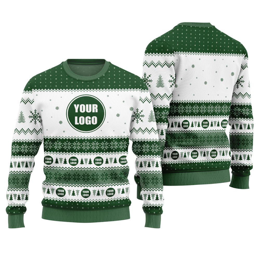 Custom Logo For Business With Preview Funny Xmas Sweater