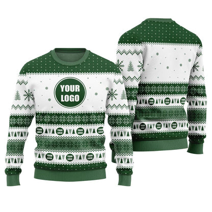 Custom Logo For Business With Preview Funny Xmas Sweater