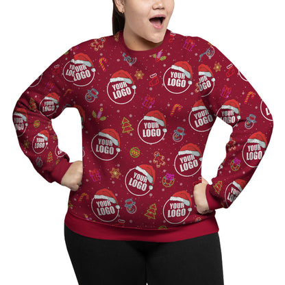 Custom Logo For Company Plus Size Christmas Sweater
