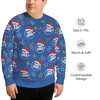 Custom Logo For Company Plus Size Christmas Sweater