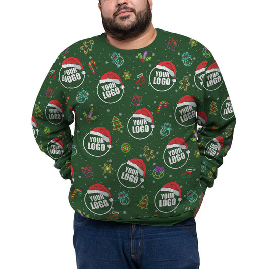 Custom Logo For Company Plus Size Christmas Sweater