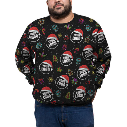 Custom Logo For Company Plus Size Christmas Sweater