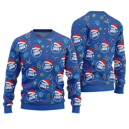 Custom Logo For Company Plus Size Christmas Sweater