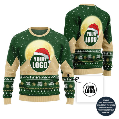 Custom Logo For Group Ugly Holiday Sweater