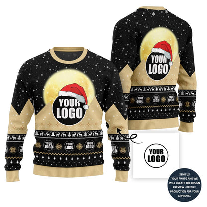 Custom Logo For Group Ugly Holiday Sweater