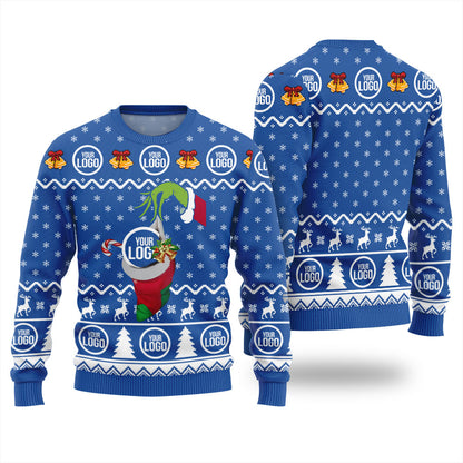 Custom Logo For Team Funny Holiday Xmas Sweater