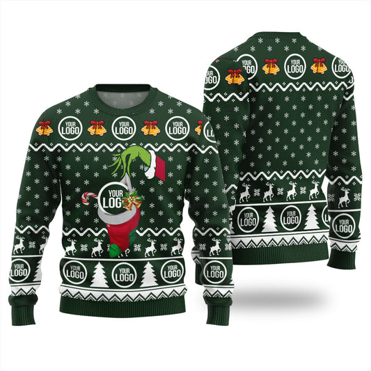 Custom Logo For Team Funny Holiday Xmas Sweater