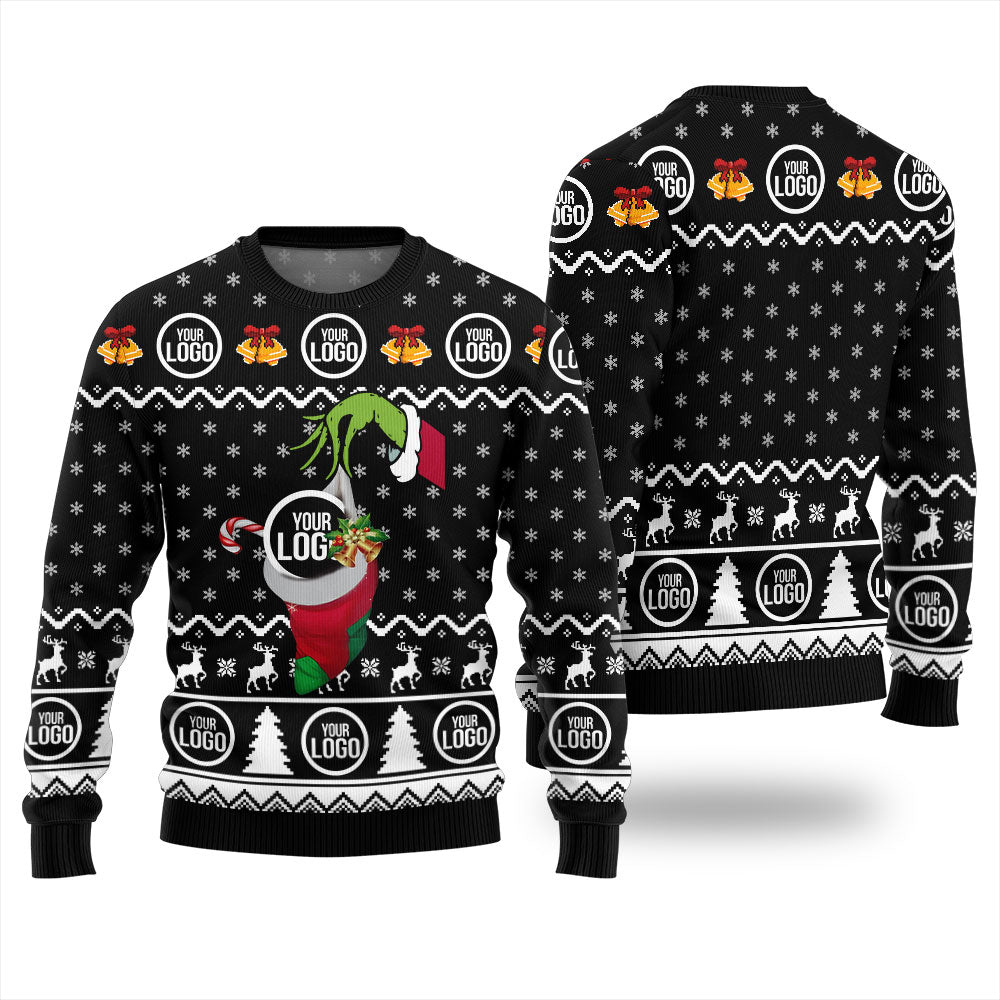 Custom Logo For Team Funny Holiday Xmas Sweater
