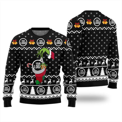 Custom Logo For Team Funny Holiday Xmas Sweater