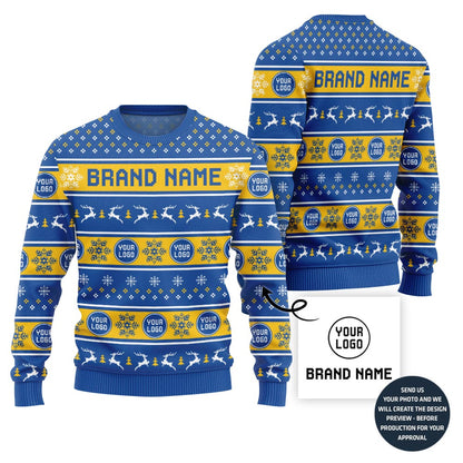 Custom Logo For Team Holiday Sweater